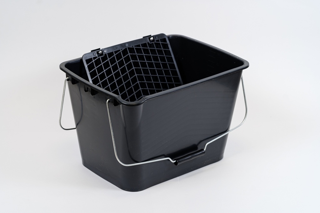 Cubeta De Plástico De 7 Litros Con Rejilla - Ideal Para Pintar, Limpiar O Tareas De Jardinería